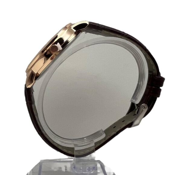 Mreurio Leather Watch in Rose Gold/Brown - Picture 4 of 7